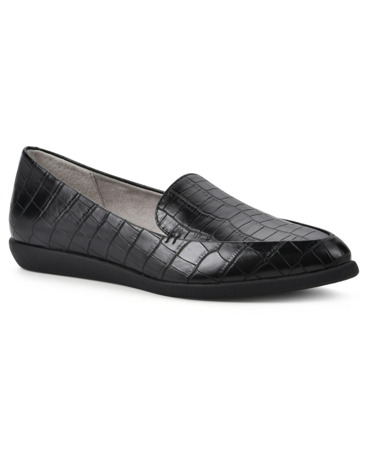 Cliffs by White Mountain Mint Women's Loafers, Size: 6, Black Croco Product Image