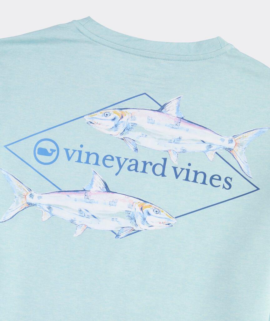 Painted Bonefish Long-Sleeve Harbor Performance Tee Product Image