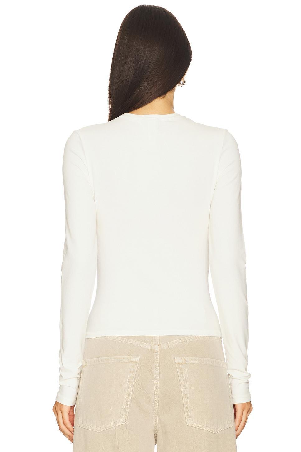 Cotton Jersey Long Sleeve T-Shirt SKIMS Product Image