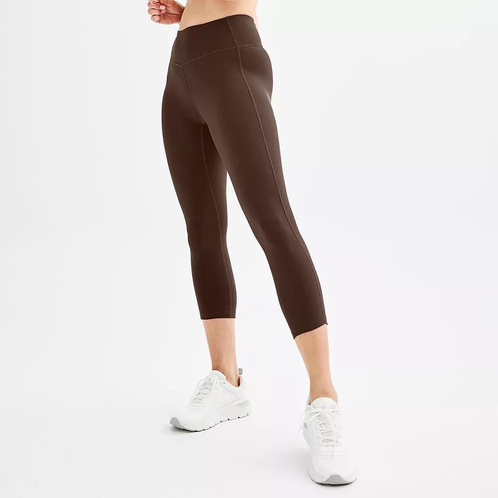 Women's Tek Gear® Essential Soft Capri Leggings, Size: XL, Blue Crayon Product Image