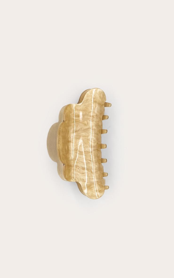 Cream Pearl Metallic Claw Clip Product Image