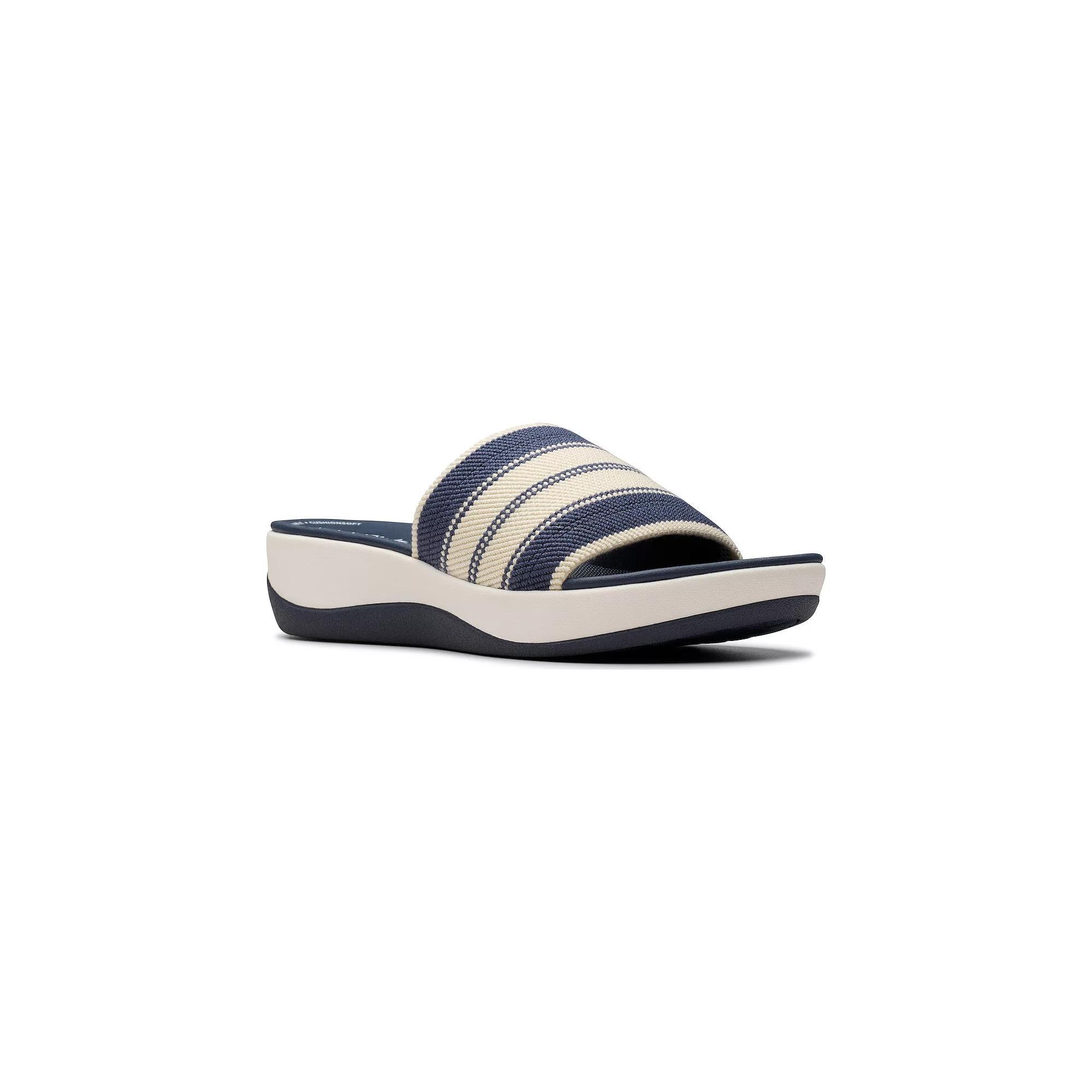 Clarks® Cloudsteppers Arla Hollis Women's Slide Sandals, Size: 8, Blue Product Image