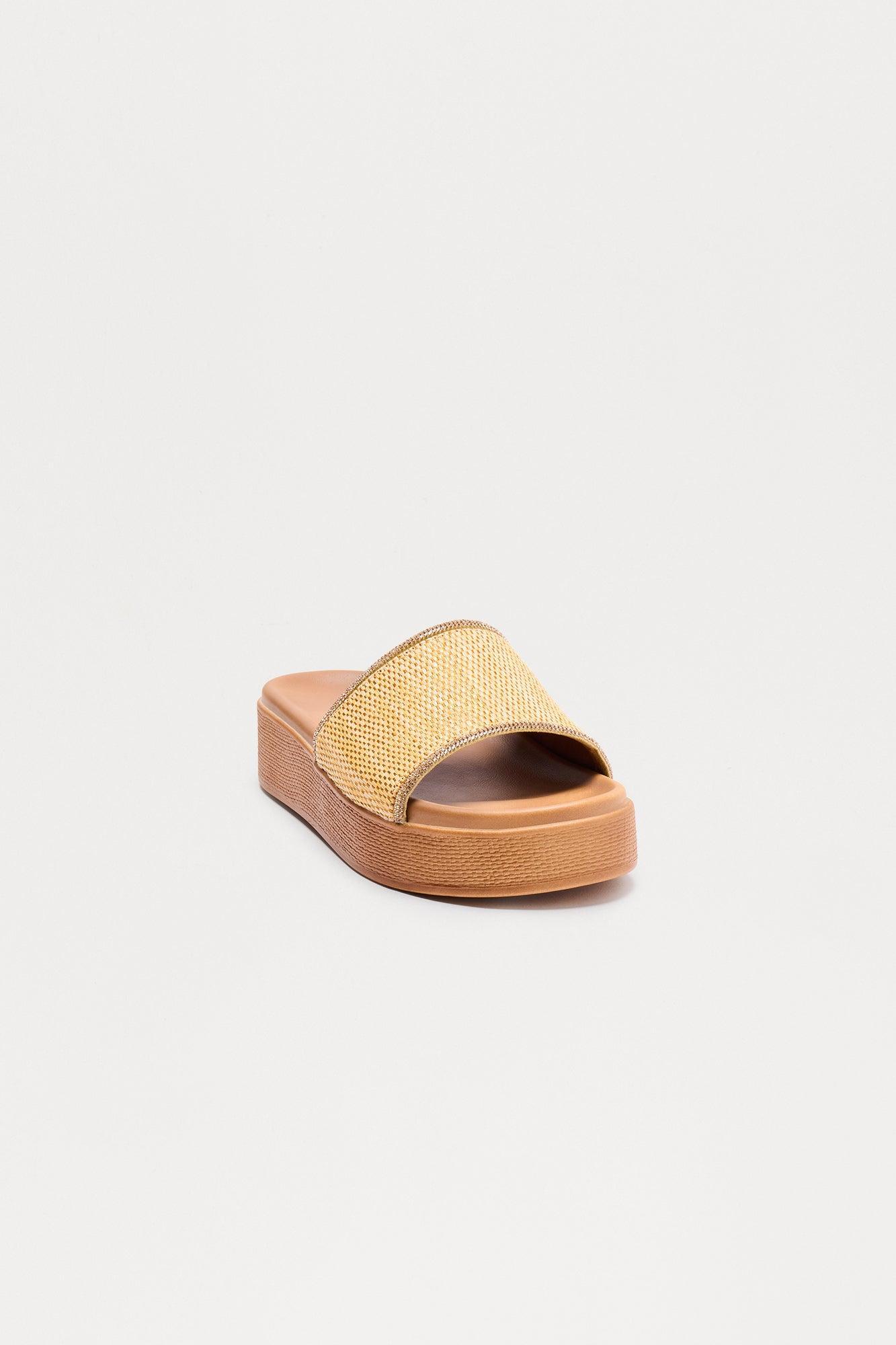 Koryn Platform Sandals - Natural Product Image