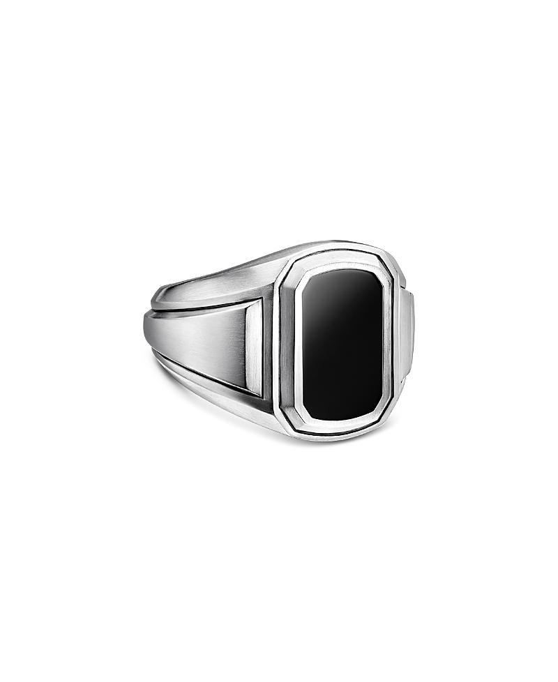 David Yurman Mens Deco Signet Ring with Black Onyx Product Image