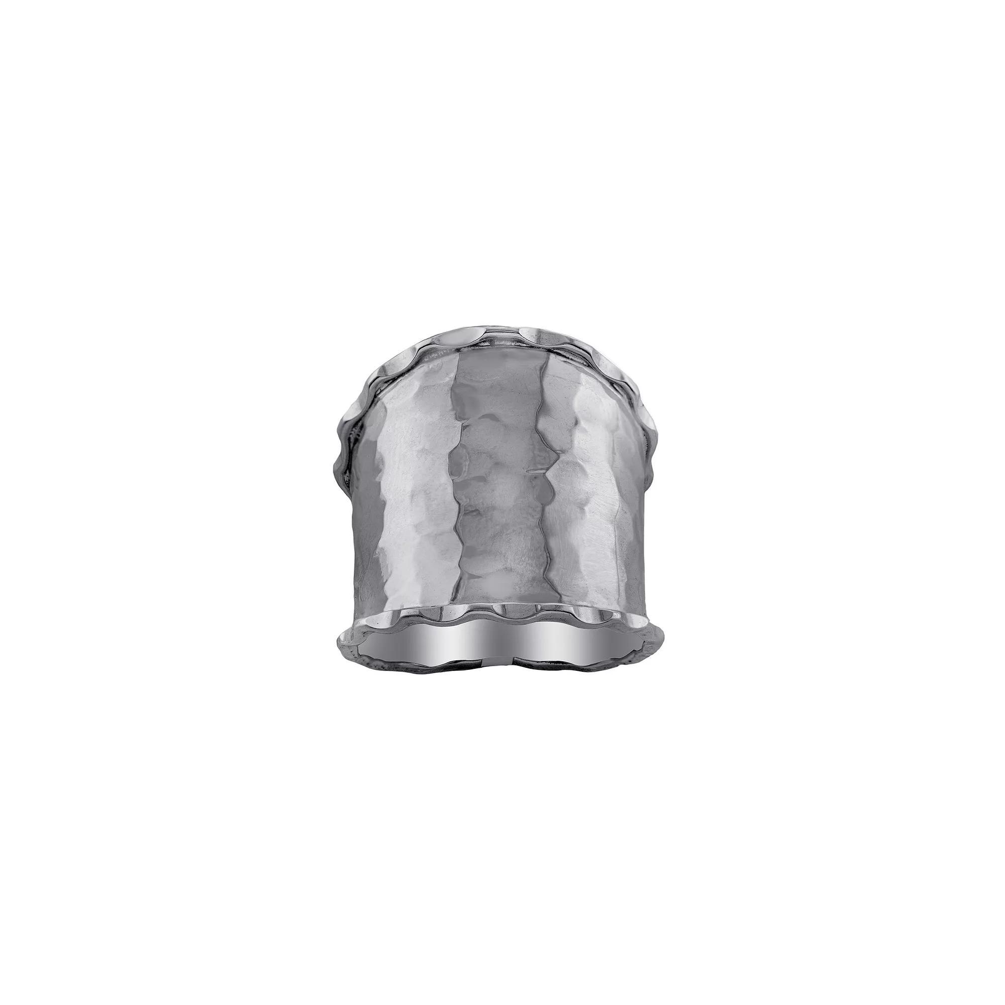 Main and Sterling Sterling Silver Wide Hammered Ring, Women's, Size: 8 Product Image
