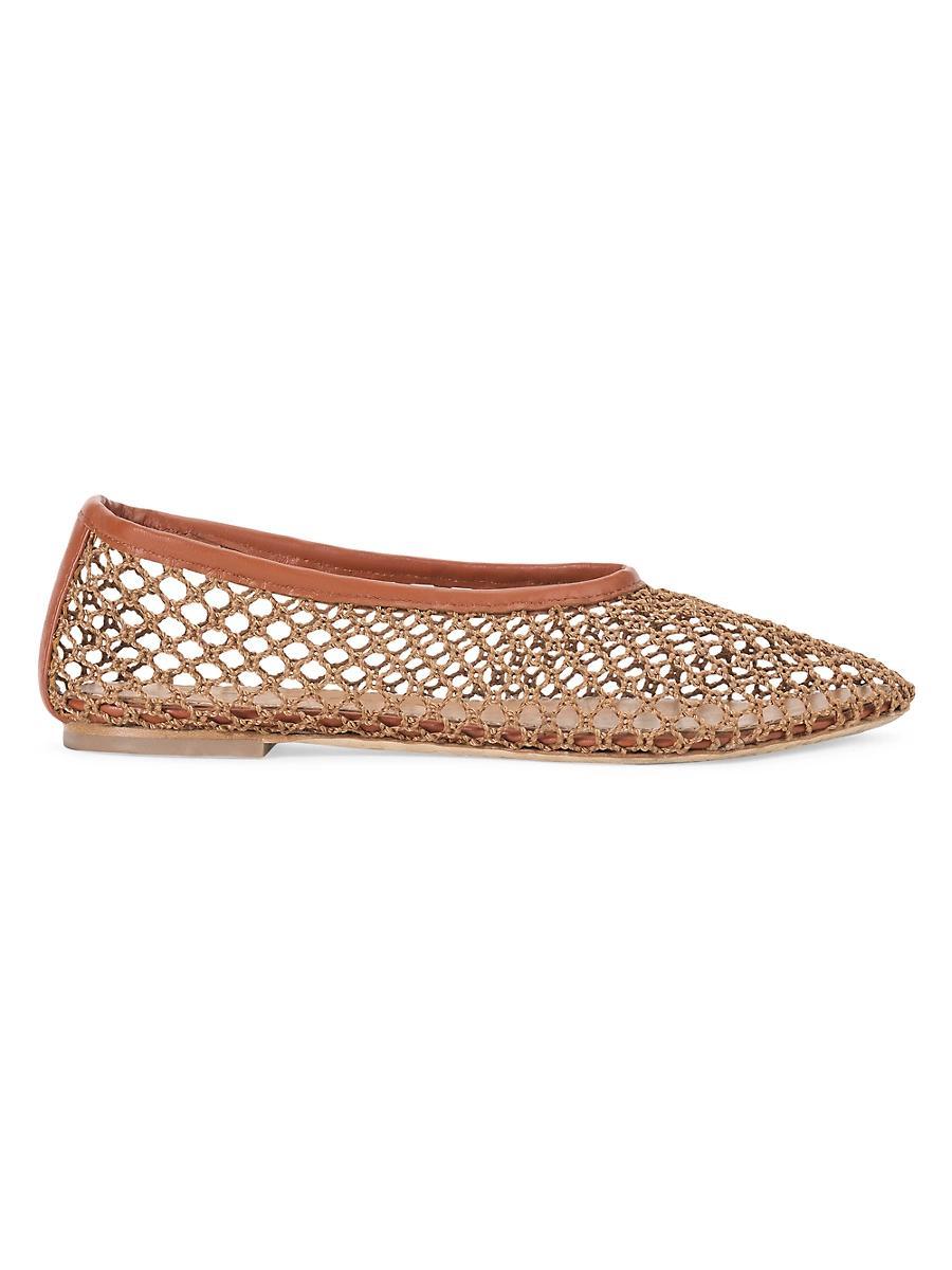 Womens Alba Crocheted Ballet Flats Product Image
