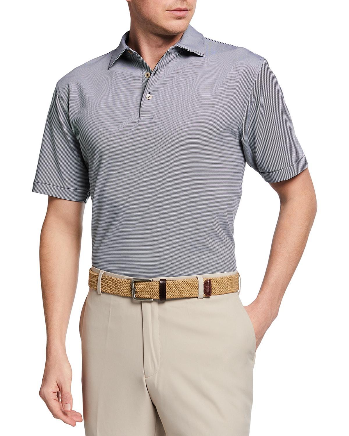 Mens Jubilee Stripe Stretch-Jersey Polo Shirt Product Image