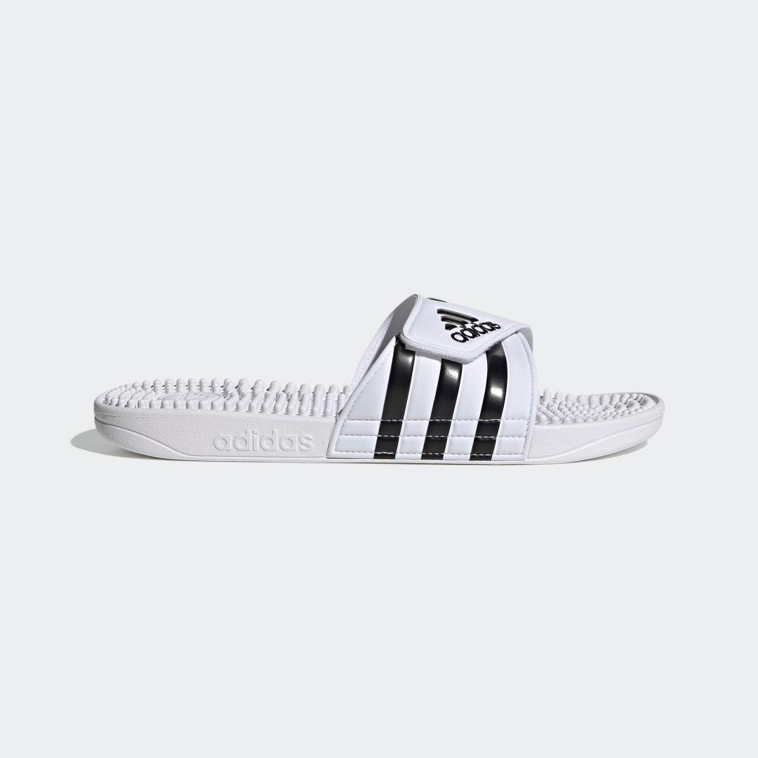 adidas Adissage Men's Slide Sandals, Size: 7, Black White Product Image