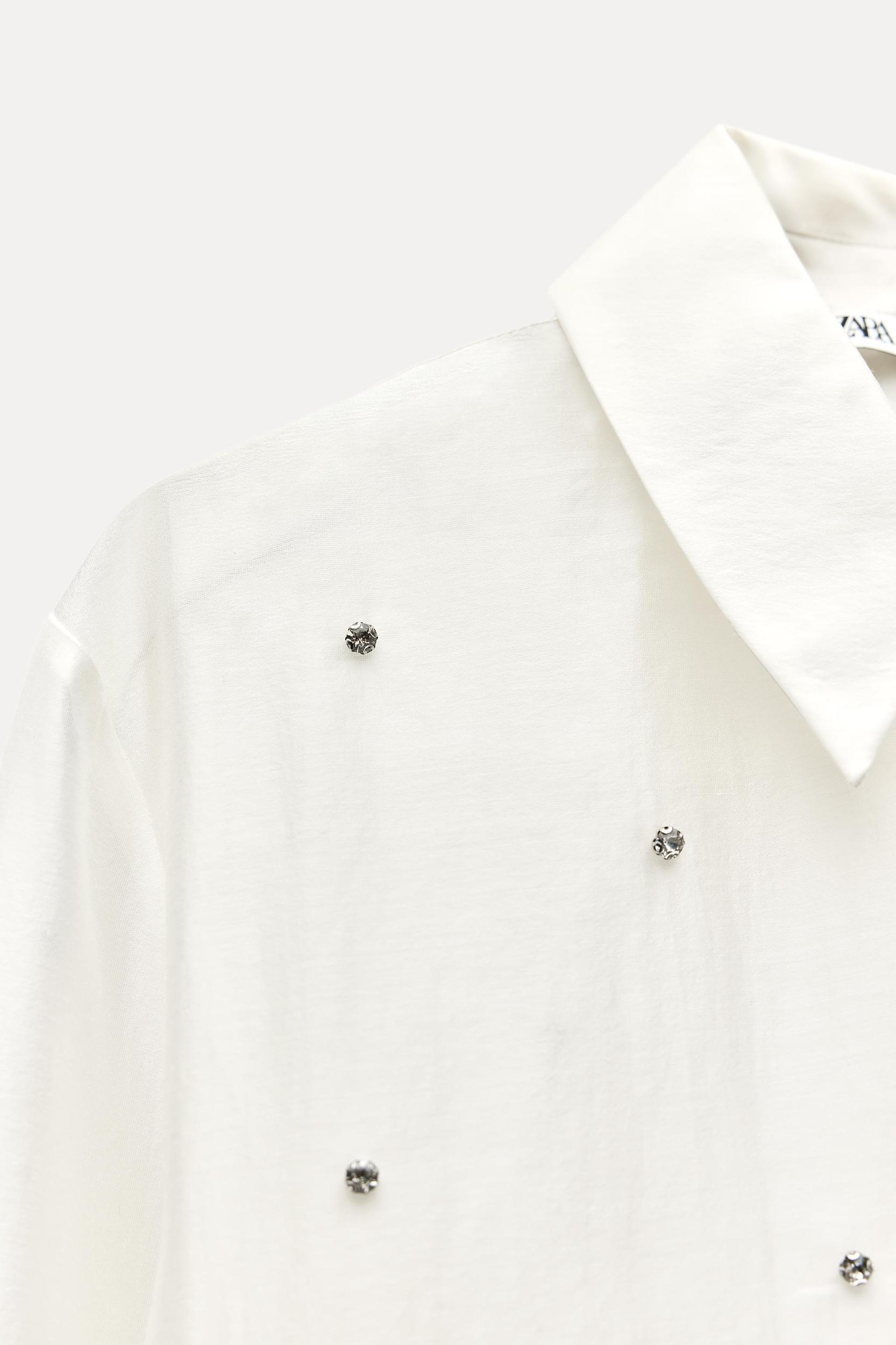 EMBROIDERED JEWEL SHIRT ZW COLLECTION Product Image