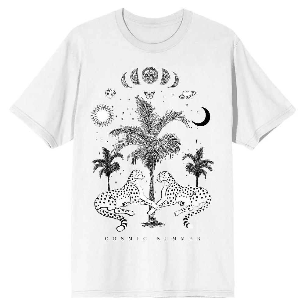 Men's Cosmic Summer Graphic Tee, Size: Large, White Product Image