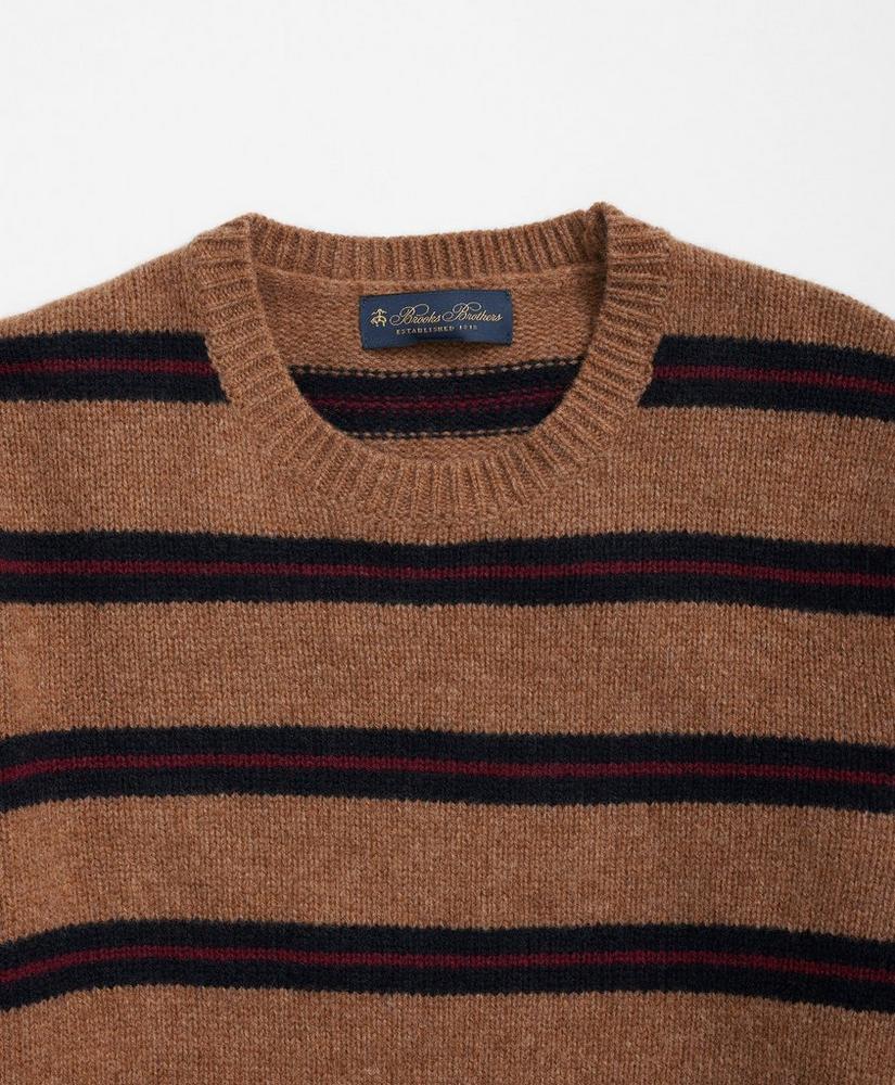Elbow-Patch Striped Sweater in Lambswool Product Image
