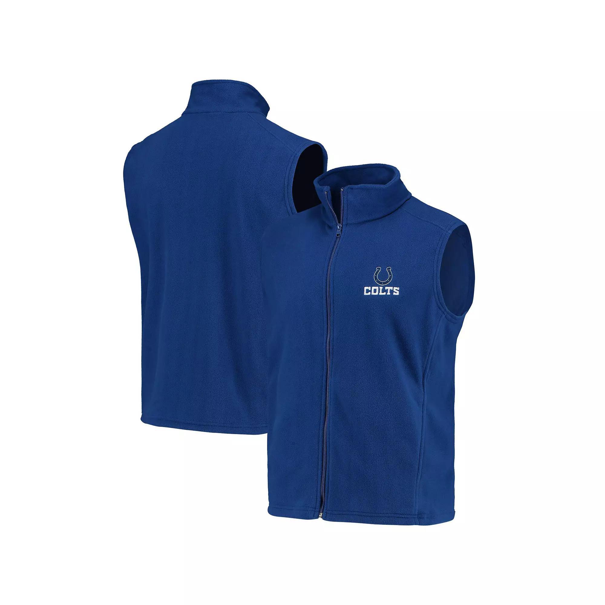 Men's Royal Indianapolis Colts Houston Fleece Full-Zip Vest, Size: XL, Blue Product Image