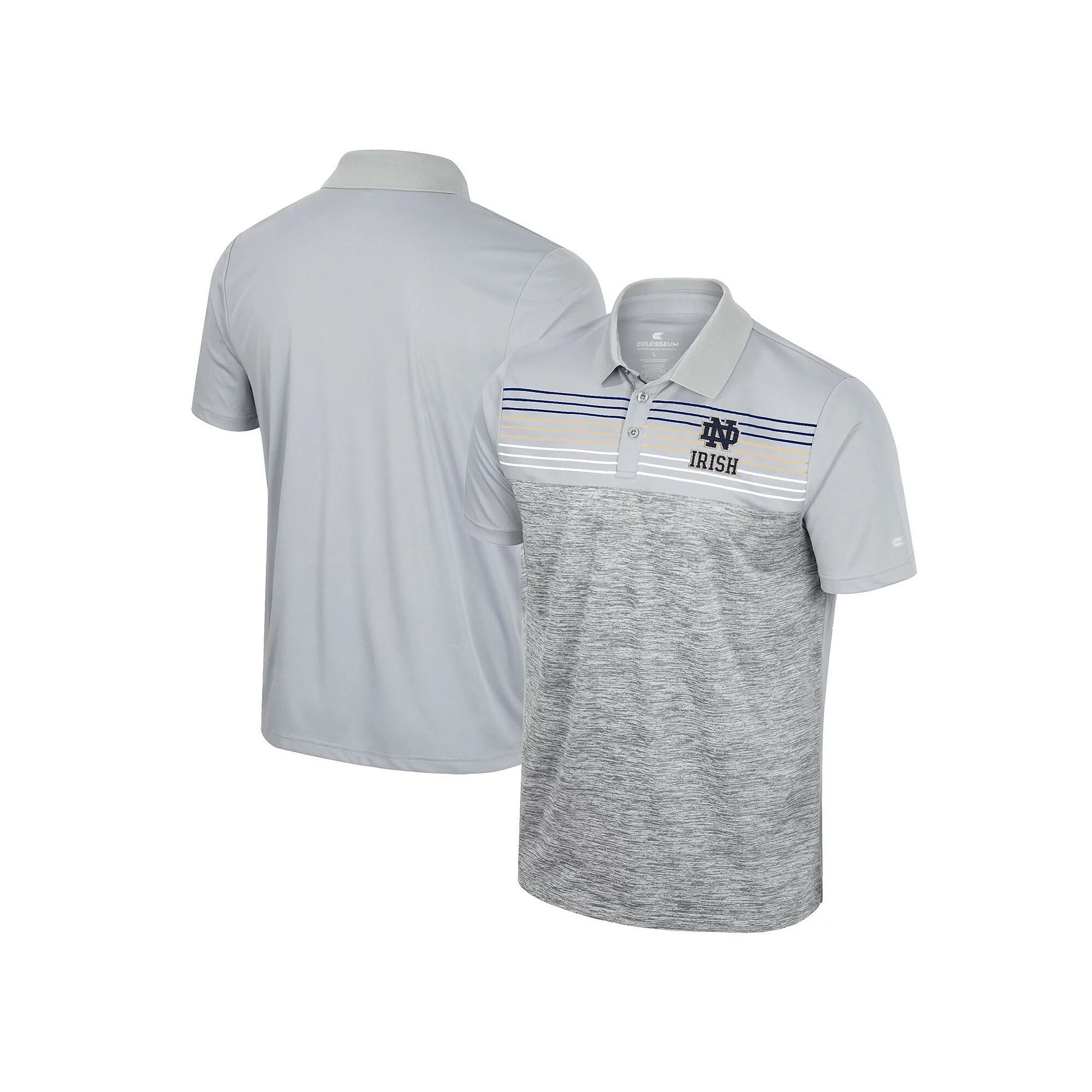 Men's Colosseum Gray Virginia Cavaliers Cybernetic Polo, Size: 2XL, Grey Product Image