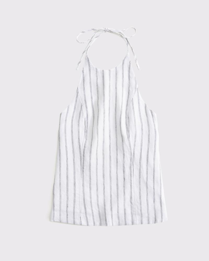Premium Linen Halter Top Product Image
