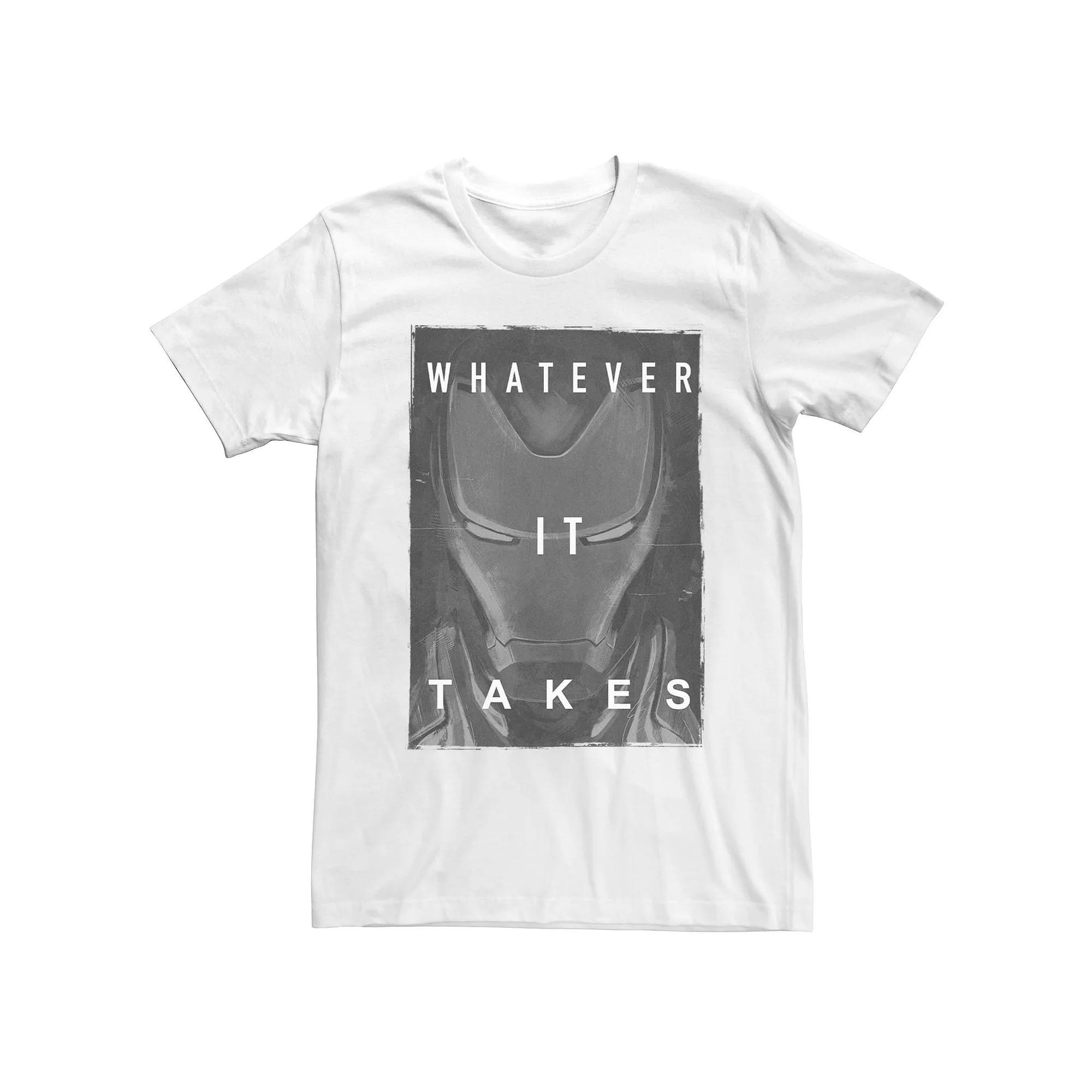 Mens Marvel Iron Man Whatever It Takes Poster Tee Product Image