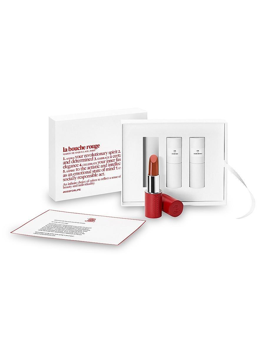 Womens Lipstick Set With Fine Leather Case Product Image