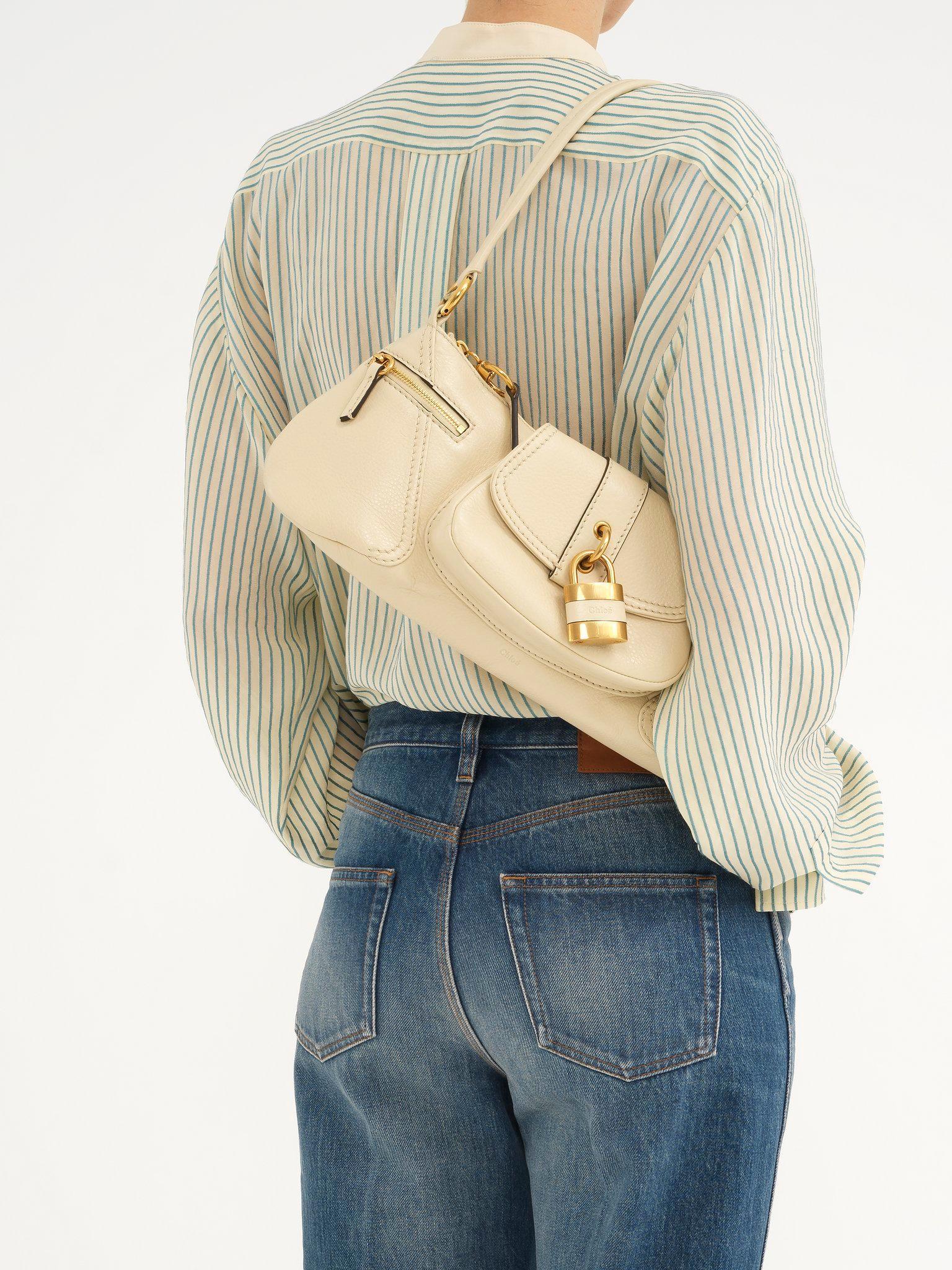 The 99 shoulder bag in grained leather Product Image