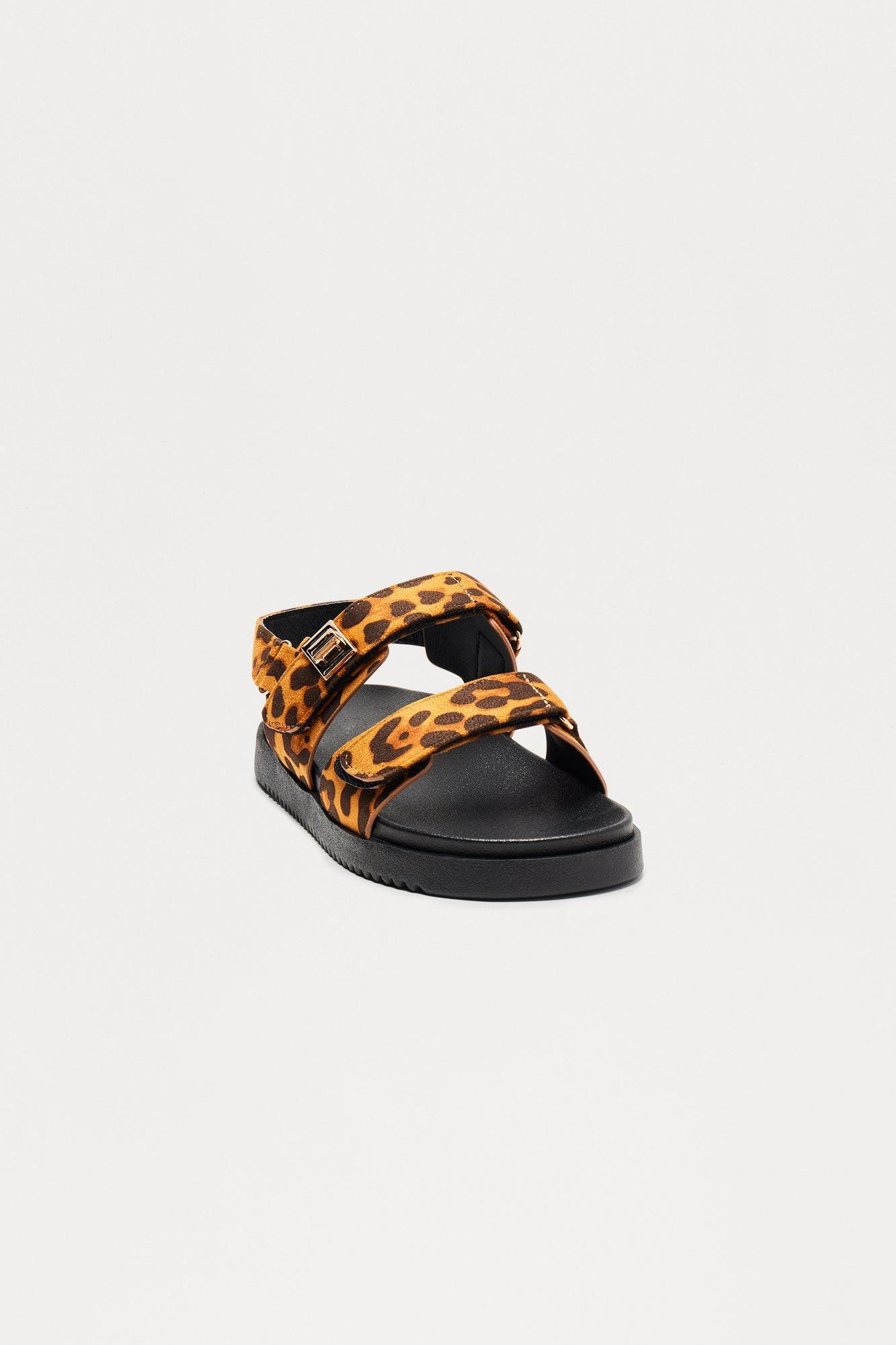 Jacob Slingback Sandals - Leopard Product Image