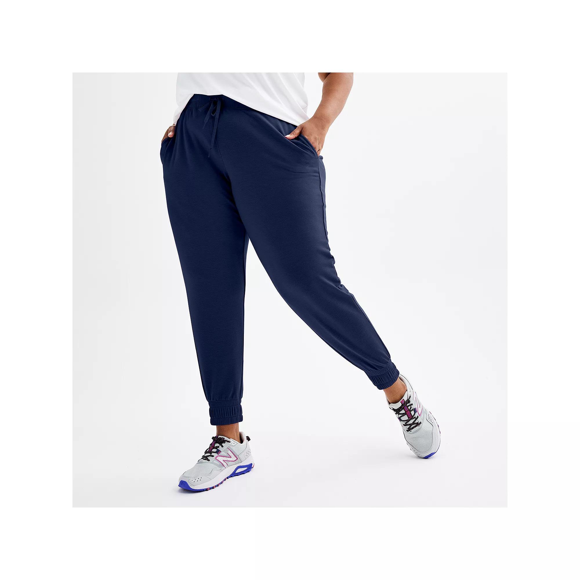 Plus Size Tek Gear® French Terry Jogger Pants, Women's, Size: 4XL, Blue Romance Product Image