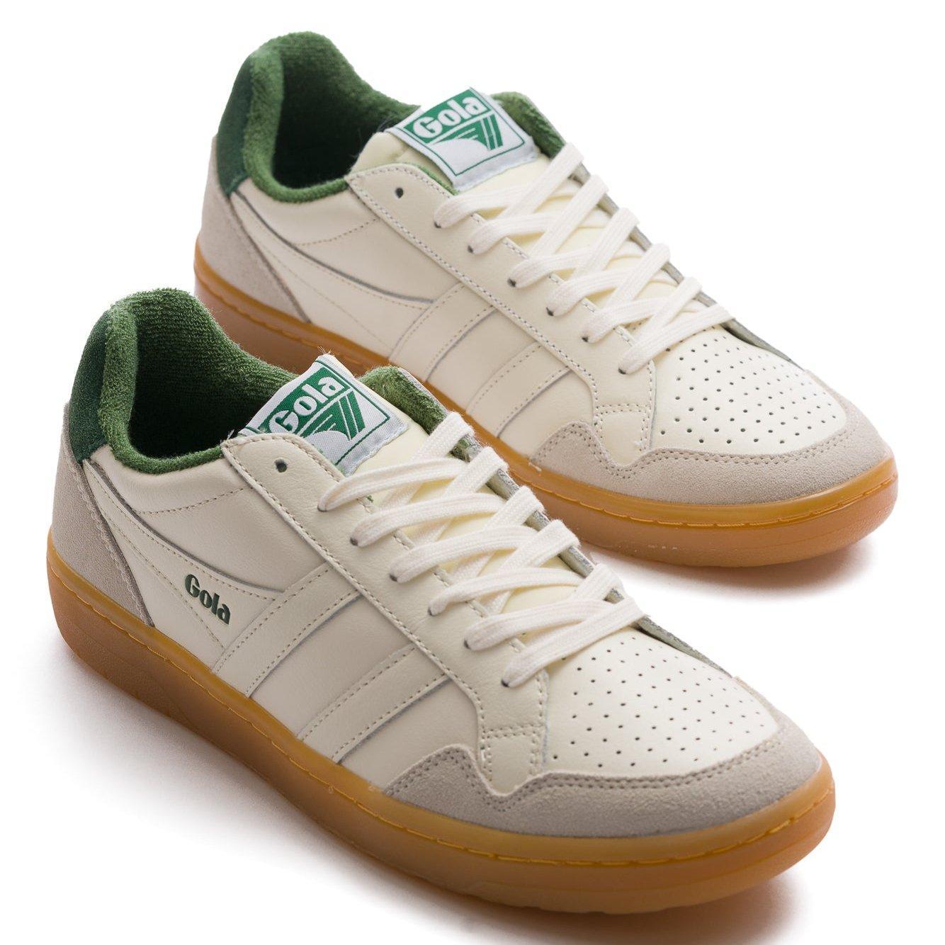 Gola Classics Women's Eagle '86 Sneakers - Off White/Evergreen/Gum Product Image