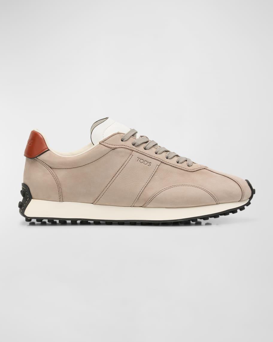Mens T Vintage Suede and Technical Fabric Runner Sneakers Product Image