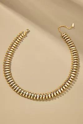 Pavé Ribbed Collar Necklace Product Image
