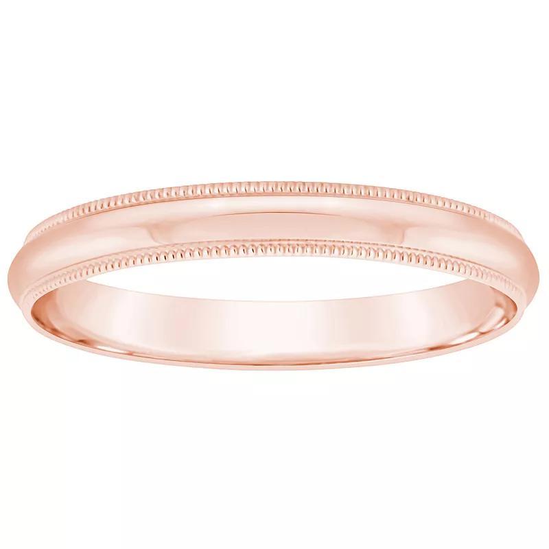 Alyson Layne Mens 18k Gold Milgrain Wedding Band Product Image