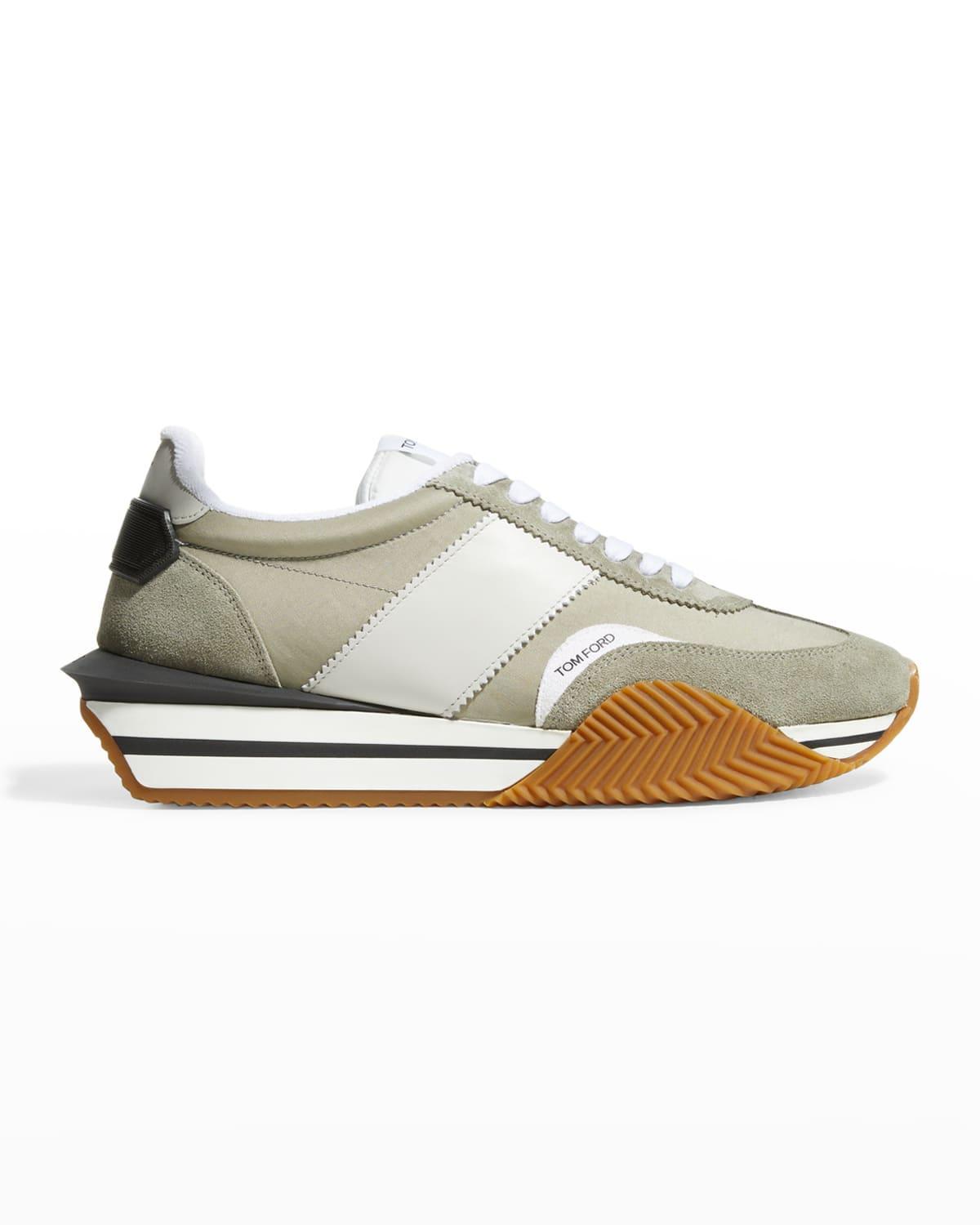 Mens Suede Running Sneakers Product Image