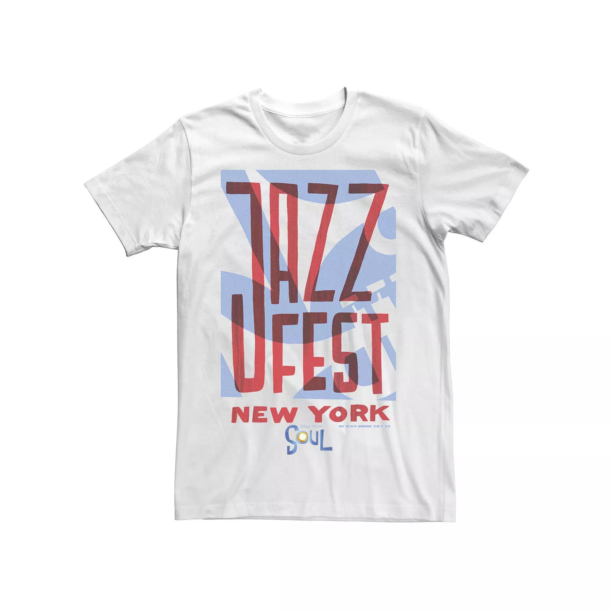 Disney / Pixar's Soul Men's Jazz Fest New York Tee, Size: Medium, White Product Image