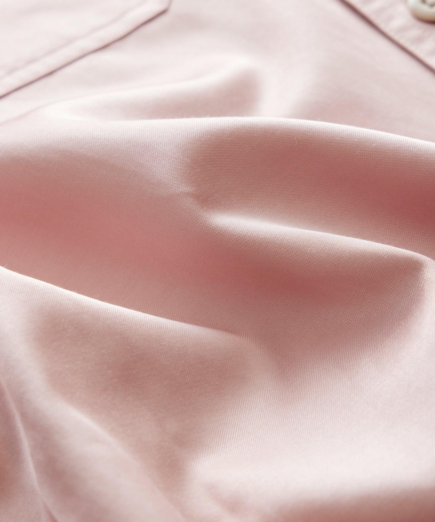 Japanese Sateen Utility Shirt in Pink Product Image