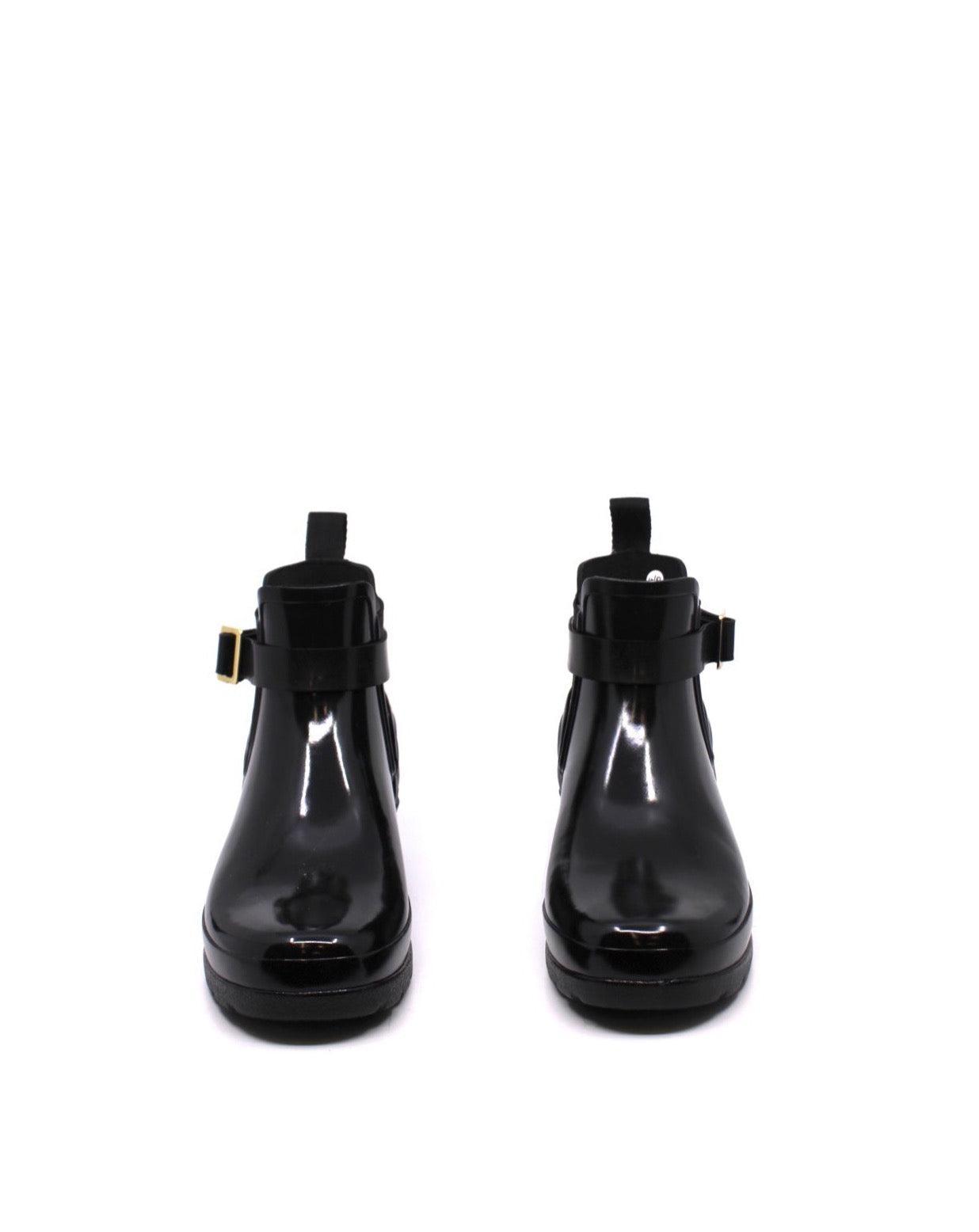Hunter Refined Chelsea Quilted Black Gloss Product Image