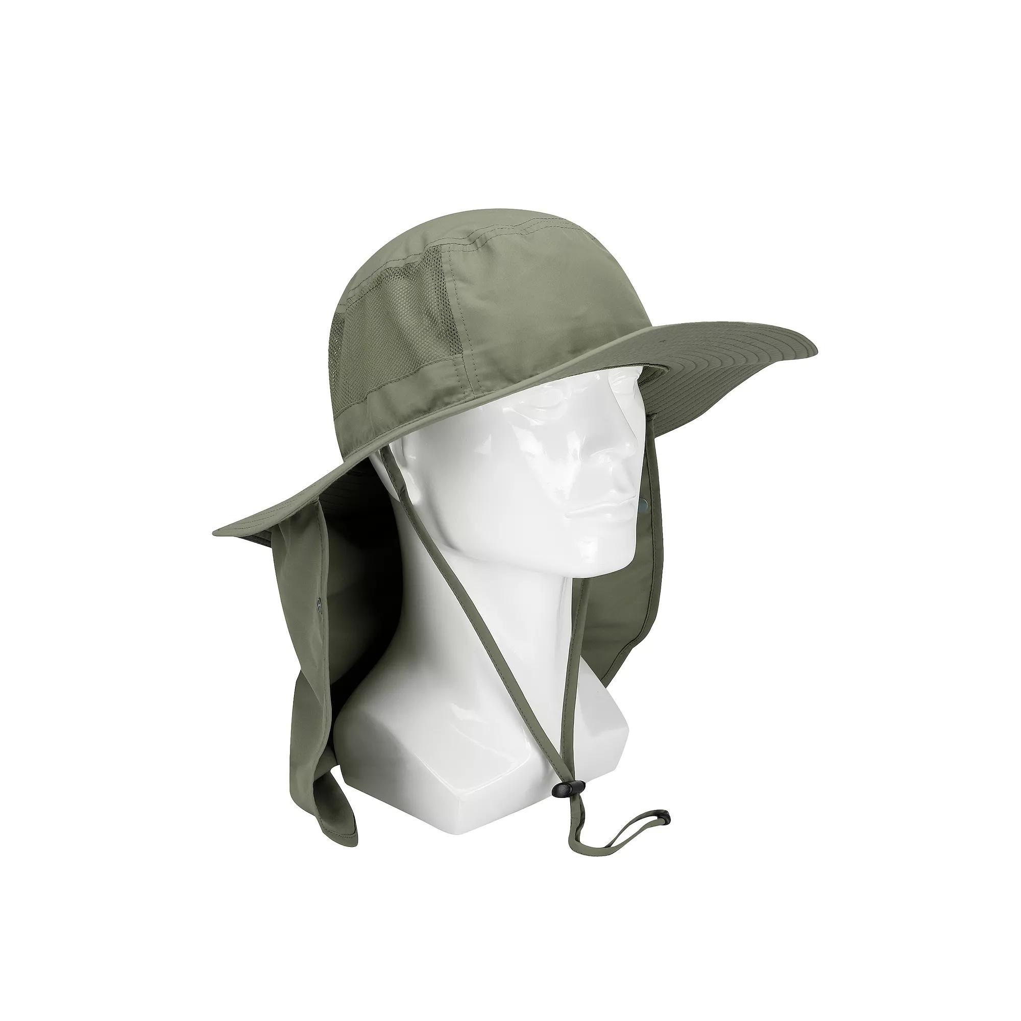 Men's HeatEdge Boonie Hat with Drop Down Neck Cover, Green Product Image