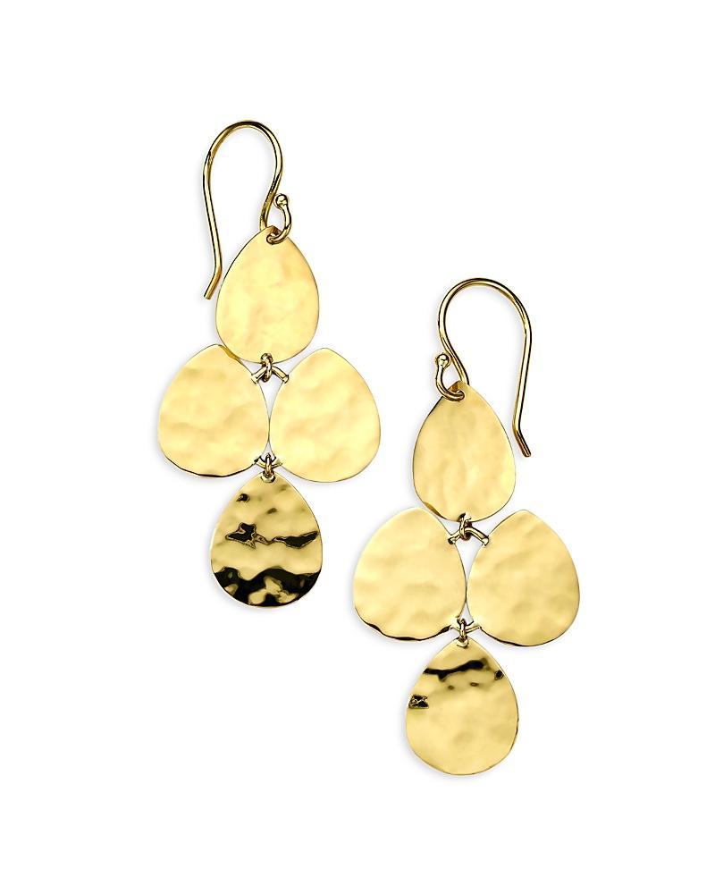 Ippolita 18K Yellow Gold Classico Crinkle Dangle Drop Earrings Product Image