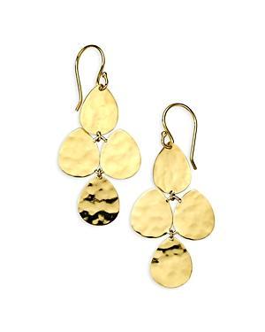 Ippolita 18K Yellow Gold Classico Crinkle Dangle Drop Earrings Product Image