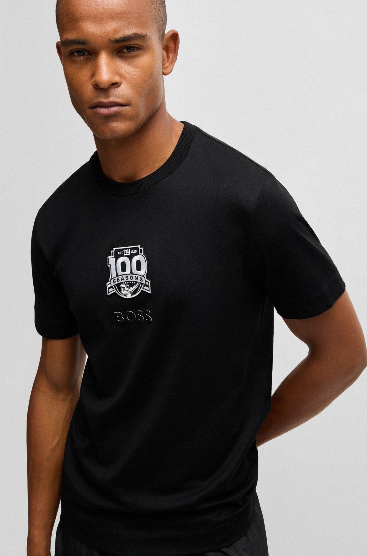 BOSS x NFL cotton-jersey T-shirt with special branding Product Image