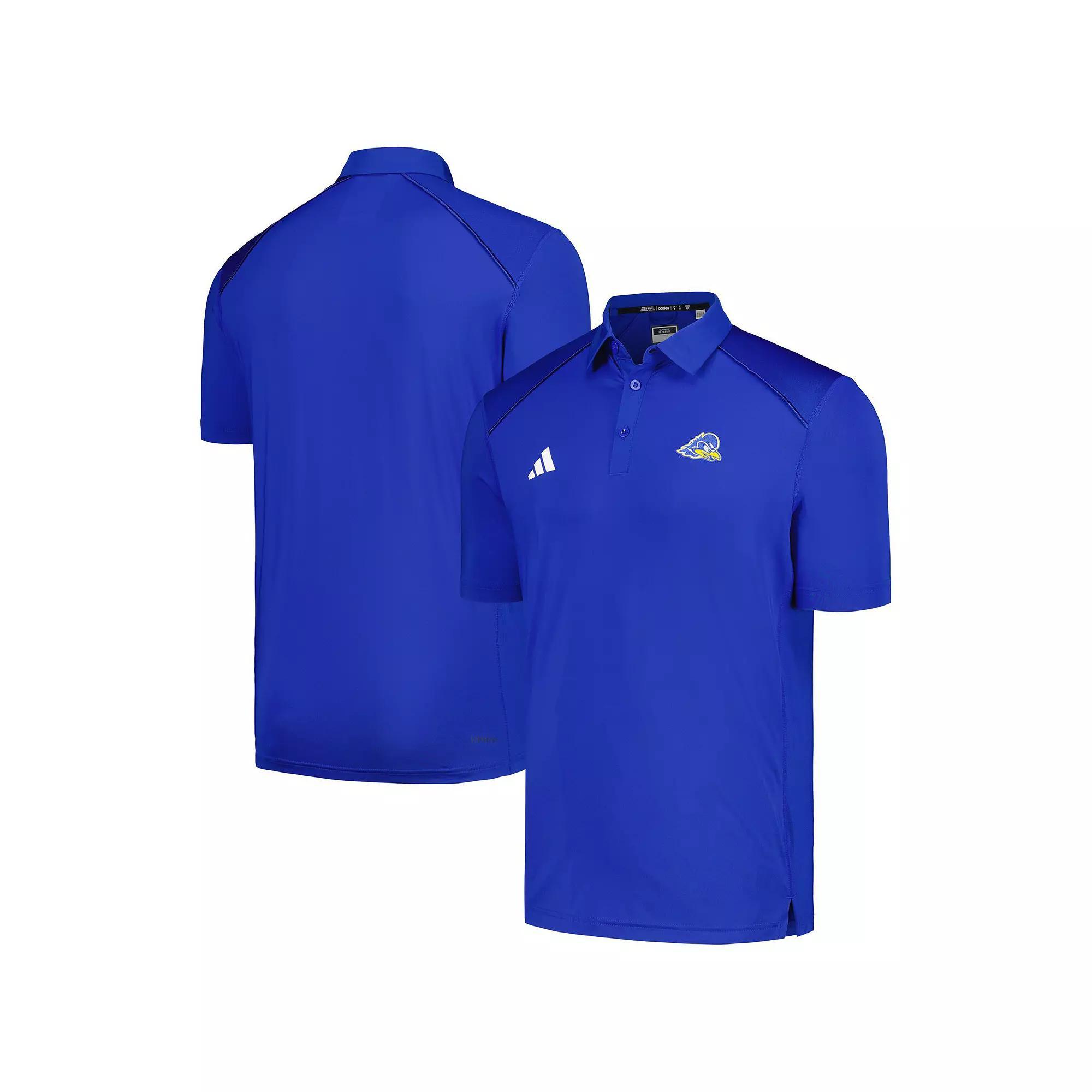 Men's adidas Royal Delaware Fightin' Blue Hens Classic AEROREADY Polo, Size: Medium Product Image