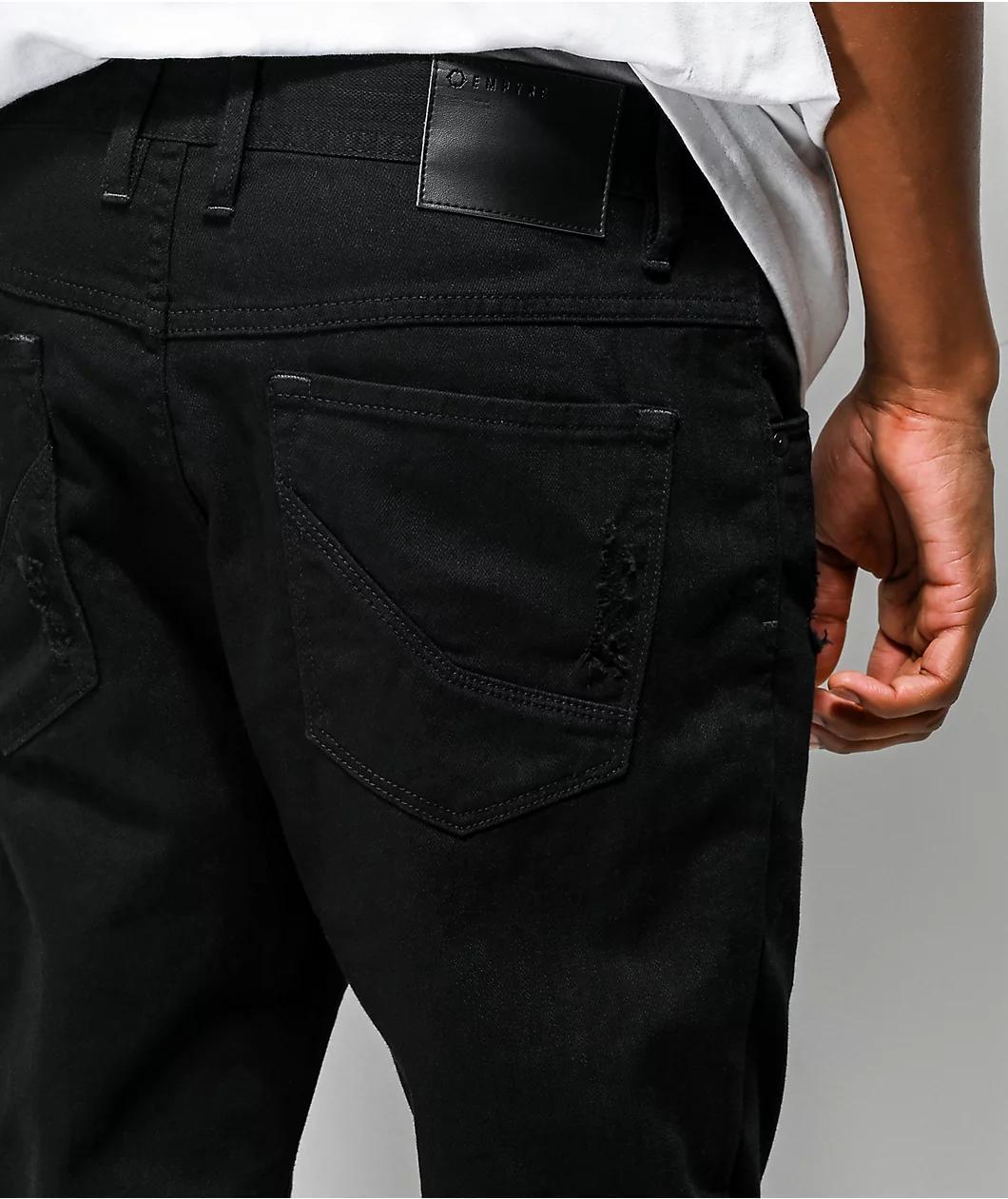 Empyre Verge Tapered Black Skinny Jeans Product Image