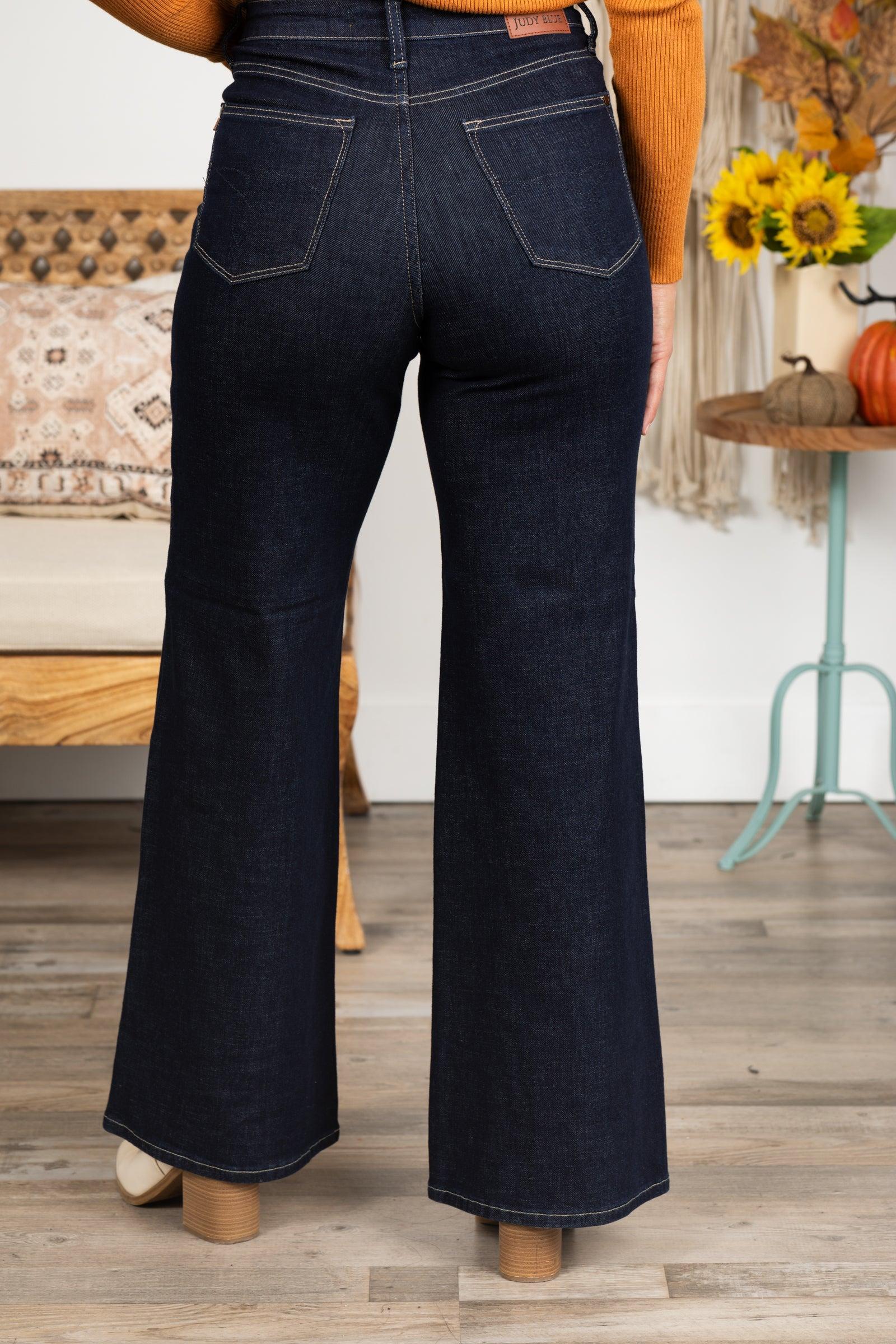 Judy Blue Tummy Control Retro Wide Jeans Product Image
