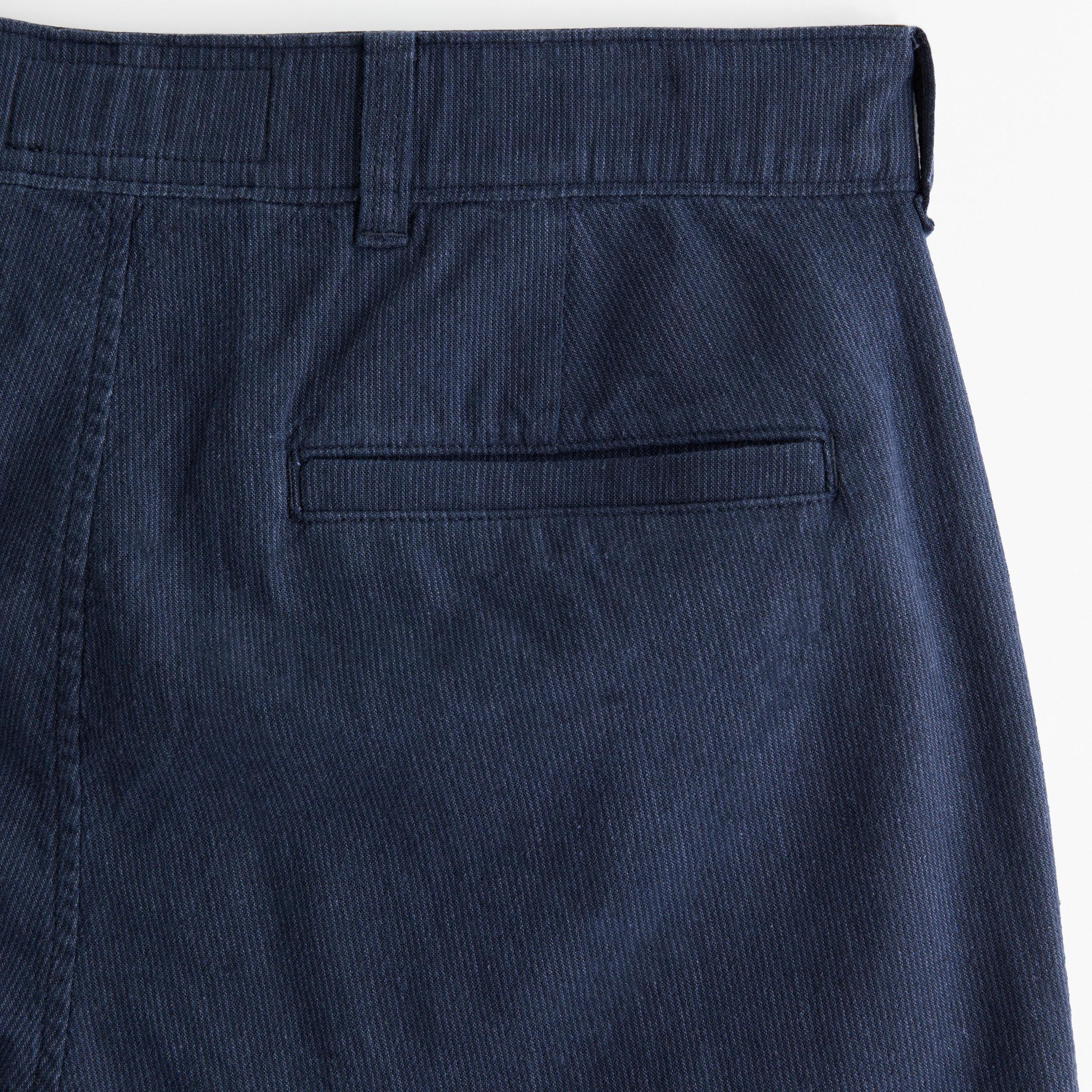 Linen-Blend Plainfront Short Product Image