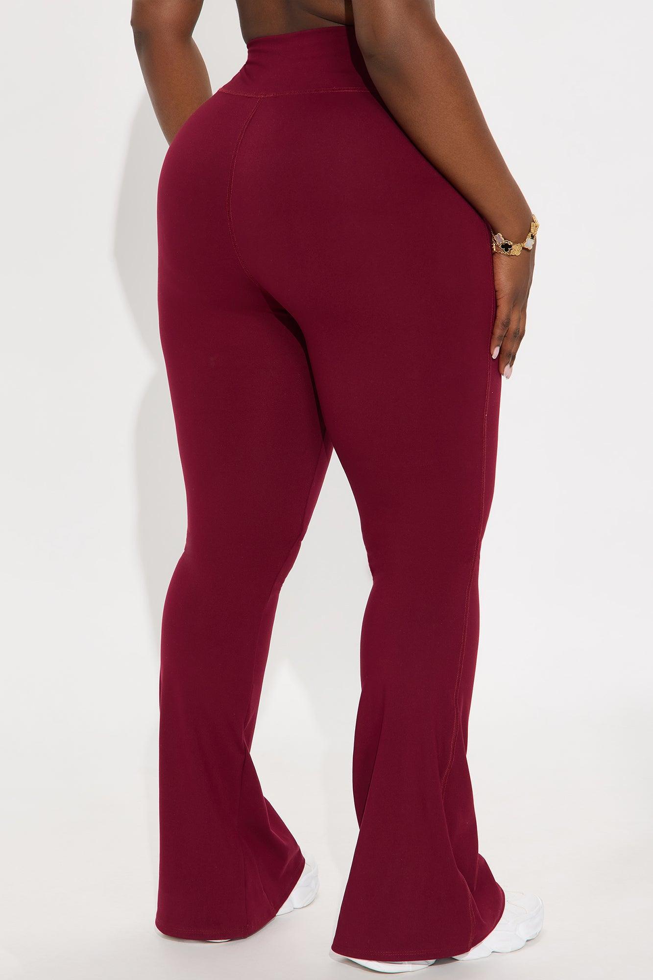 Break A Sweat Active Yoga Pant - Burgundy Product Image