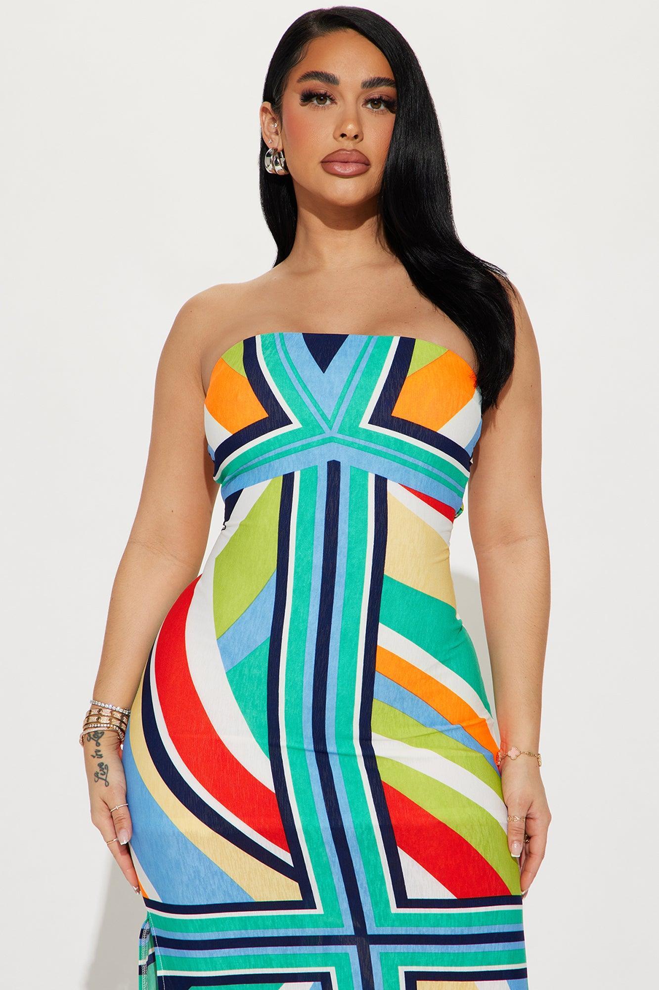 Getting Lost Maxi Dress - Blue Product Image