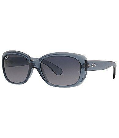 Ray-Ban Jackie Ohh Transparent Sunglasses Frame Grey Lenses Polarized Product Image