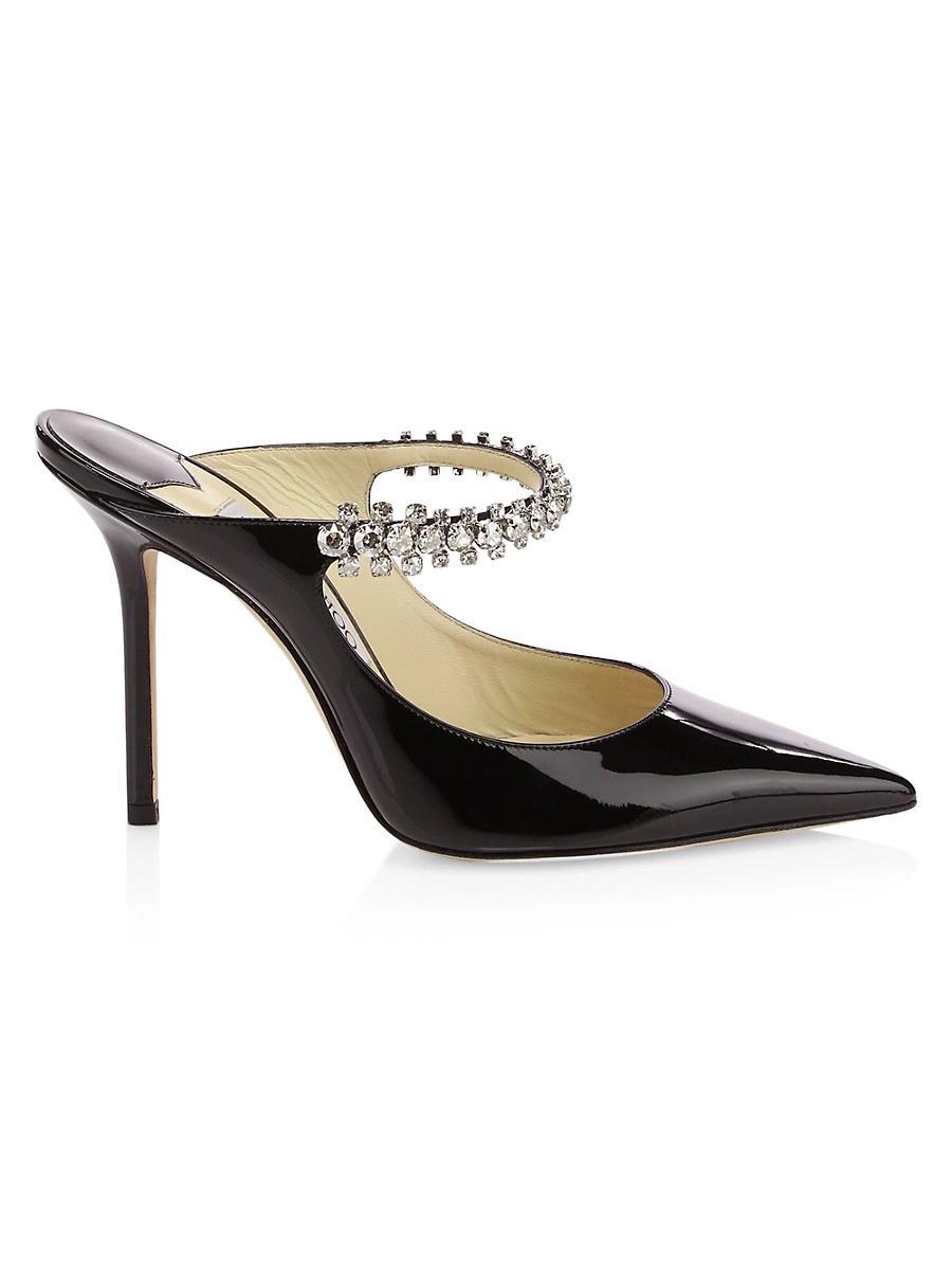 Bing Patent Jeweled Mules Product Image
