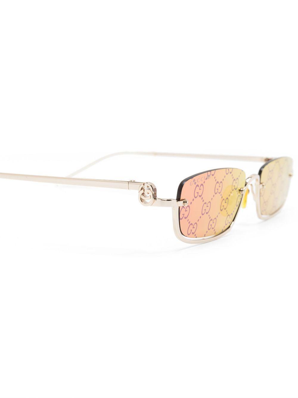 slim rectangular-frame sunglasses Product Image