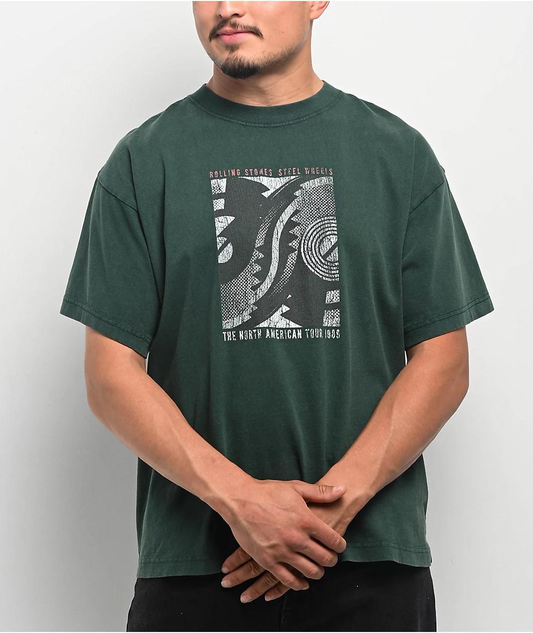 The Rolling Stones Steel Wheels Forest Wash T-Shirt Product Image