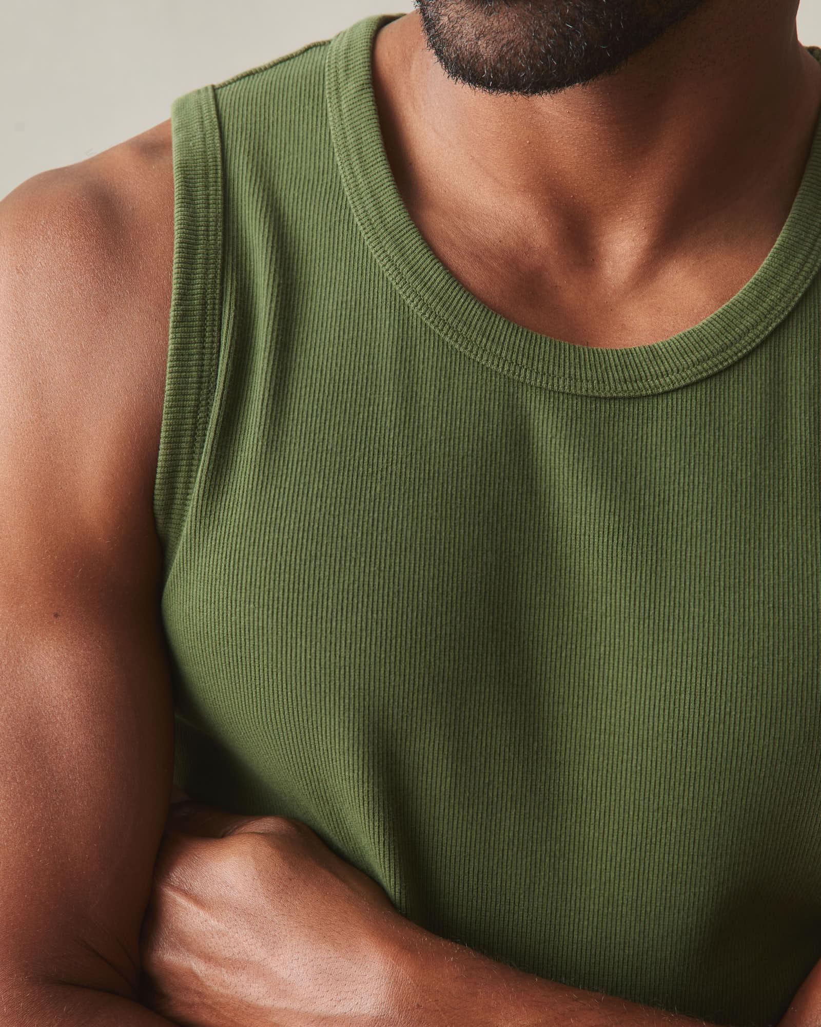 Men's Rib Tank - Chive Product Image