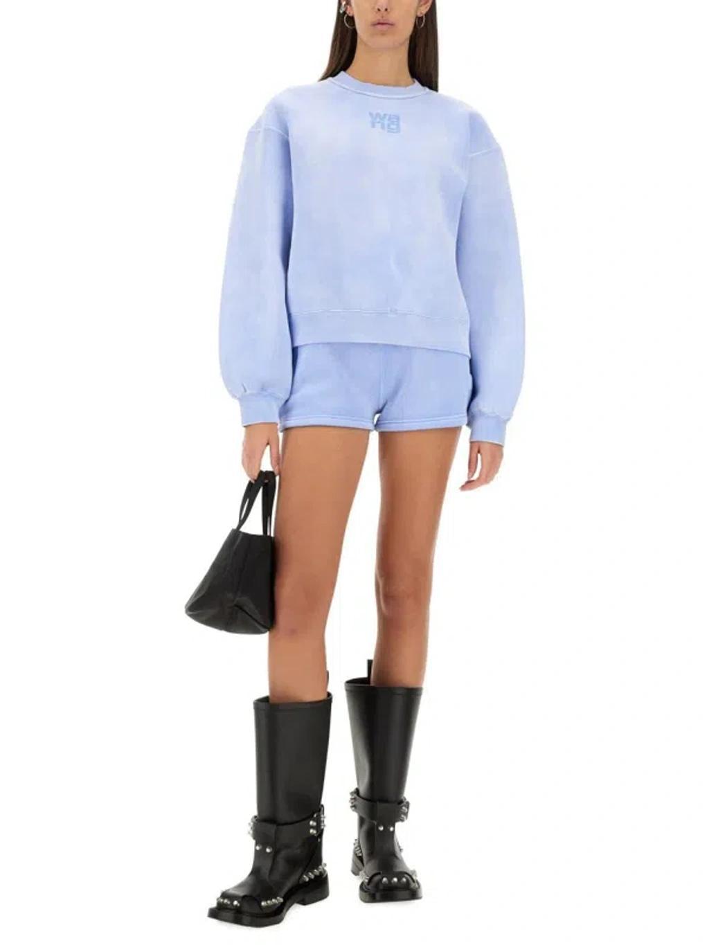 ALEXANDER WANG T T By Alexander Wang Sweatshirt With Logo In Lilac Product Image