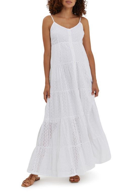 Womens Lisboa Eyelet Maxi Dress Product Image