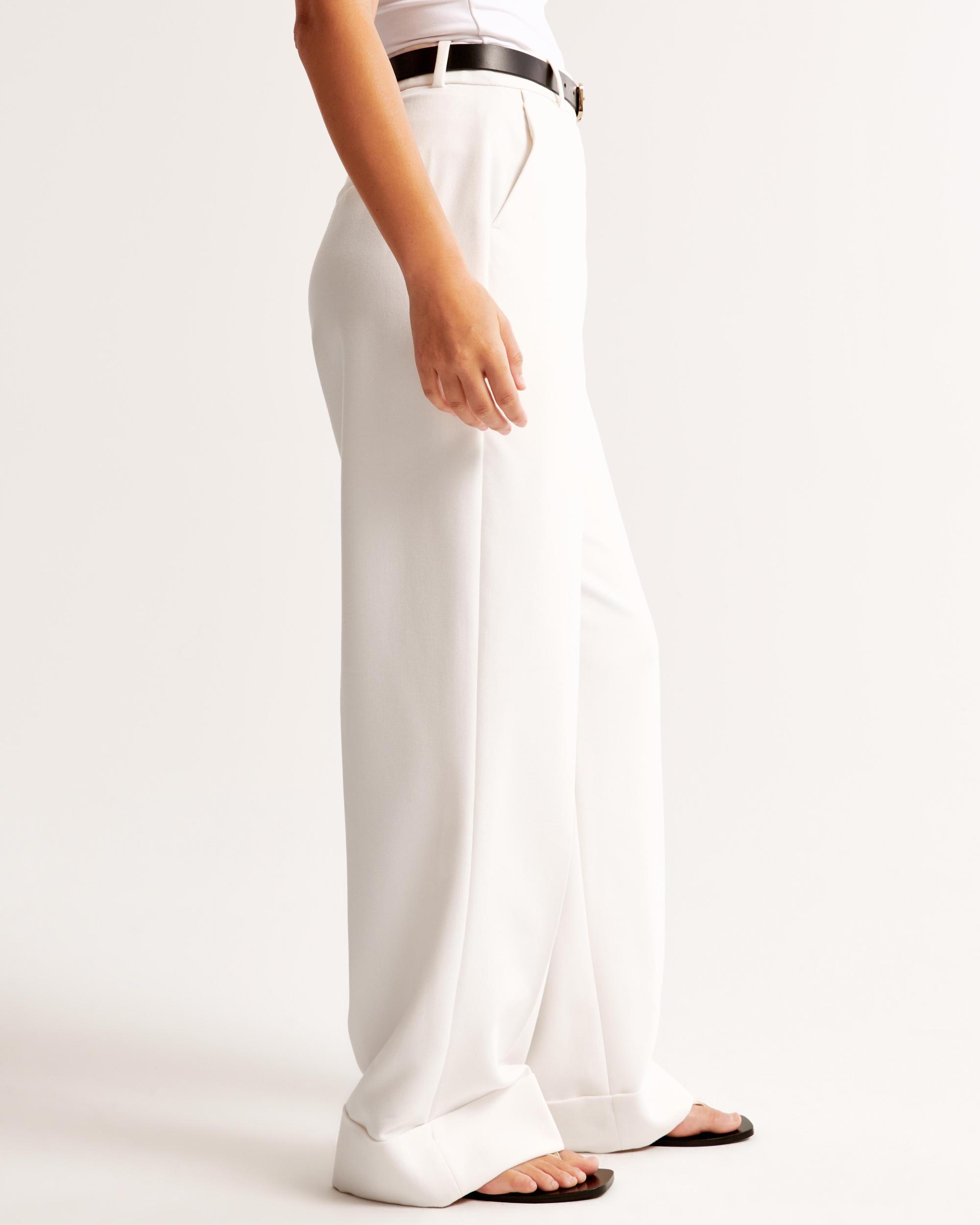 Curve Love Cuffed Hem Tailored Wide Leg Pant Product Image