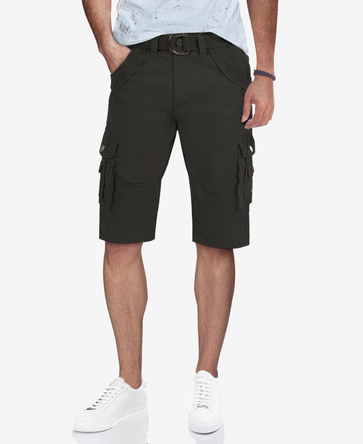 Men's Xray Belted Double-Pocket Bermuda Cargo, Size: 42, Grey Product Image